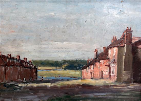 Lord Methuen (1886-1974) Buckler's Hard 17.5 x 24.5in.